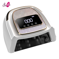 Sèche-ongles UV LED sans fil, lampe de manucure rechargeable haute puissance avec diamant et écran LCD 120W