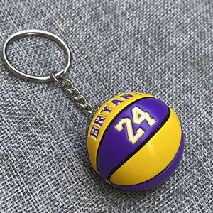 Porte-clés d'équipe de basketball en PVC souple 3D, mini super stars <span class=keywords><strong>James</strong></span>, Curry, Harden, Durant - Grande Vente - Product Image 3