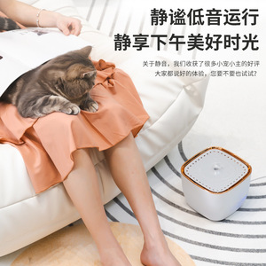Fontaine à eau pour chat, simple, filtre automatique, eau en circulation, grande capacité, distributeur d'eau intelligent pour animaux de compagnie, vente en gros. - Product Image 2