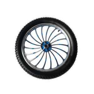 <span class=keywords><strong>Roue</strong></span> pneumatique en alliage d'aluminium 20 x 3,0, haute élasticité, silencieuse, plate, directionnelle, rouleaux gonflables pour vélo - Product Image 1