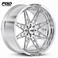 Roue en alliage forgé multi-trous 8x6.5 à profil profond, 22, 24, 26, 28 pouces, pour pick-up RAM 2500 3500 HD - Vente flash