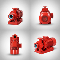 Pompe à incendie horizontale monophasée pour bâtiments commerciaux, ensemble de pompe à moteur électrique, pompe pour système d'extinction d'incendie