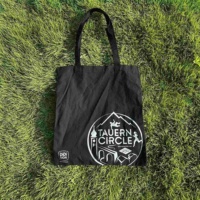 Sacs fourre-tout promotionnels personnalisables en toile de coton réutilisables avec logo imprimé sur mesure, bandoulière et poignée supérieure, taille personnalisable