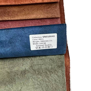 Tissu en velours floqué néerlandais professionnel de haute qualité à bas prix, uni, plusieurs couleurs, imperméable, pour canapés et imprimés - Product Image 1