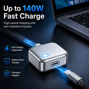Adaptateur USB-C 140W à arrêt automatique avec interprêtation physique de l'écartement physique, <span class=keywords><strong>chargeur</strong></span> de nuit sécurisé pour <span class=keywords><strong>iPhone</strong></span> et MacBook - Product Image 4