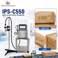 Imprimante jet d'encre IPS-C550 à démarrage rapide pour bois, codeur de date, machine de codage, machine de marquage de données variables