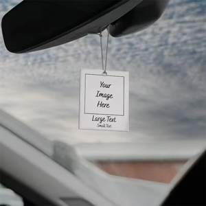 NEWNORTH Pendentif voiture personnalisé Texte <span class=keywords><strong>photo</strong></span> personnalisé Arylic Rétroviseur de voiture Ornement Pendentif <span class=keywords><strong>Couple</strong></span> Cadeau Famille - Product Image 5