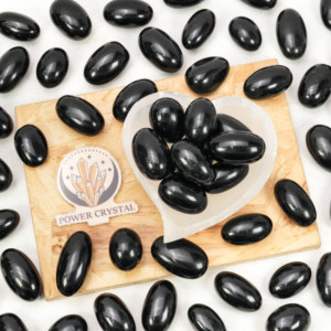 Bán buôn nhào lộn đá cầu vồng tự nhiên đen Obsidian chữa bệnh năng lượng tinh thể đá tự nhiên thô giảm đá - Product Image 1