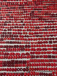 หินอัญมณีโรซาริต้าธรรมชาติอัญมณีหลวมอัญมณีสีแดงสวยคู่อัญมณีที่เข้ากันสำหรับการทำเครื่องประดับต่างหูสร้อยคอแหวน - Product Image 2