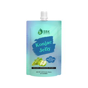 Factory Direct Konjac Jelly with Saturated Fat low Calorie Wholesale Jelly in Bulk Packaging Apple Green Grape Flavor Naturally - Product Image 1