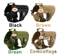 Service de personnalisation de harnais de luxe pour chien, ensemble en nylon 1050D, motif uni, boucle en métal pour chiens et chats