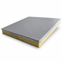 Panneaux de plafond acoustiques en aluminium perforé, insonorisants, ignifuges, dalles de plafond carrées, bureau, hôtel, école, vente en gros
