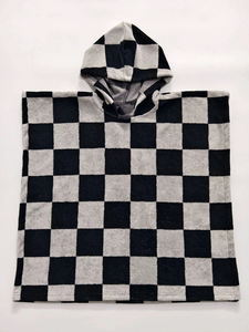 OEM/ODM Poncho Asciugamano Assorbente a Quadri Unisex per Neonati e Bambini, <span class=keywords><strong>Accappatoio</strong></span> da Bagno, Asciugamano con Cappuccio per Spiaggia e Attività all'Aperto - Product Image 6