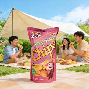 Chips de patate douce sucrées et acidulées, idéales pour les réunions de famille et les pauses au bureau - Product Image 1