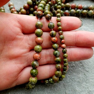 Unakite Loose Gemstone <b>Beads</b> 4mm Polished Natural Stone <b>Crystals</b> <b>for</b> <b>Jewelry</b> <b>Making</b> Amazing Quality Wholesale Price - Product Image 6