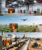 Controlador PLC OpenEmbed, Controlador Lógico Programable de Automatización Industrial con Pantalla Digital HMI, Comunicación RS485