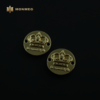 Étiquette métallique personnalisée HONMEO OEM & ODM pour vêtements et jeans, plaque logo en métal, étiquette en alliage de zinc, logo de créateur sur mesure