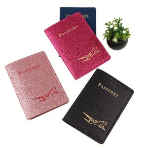 Elegante Funda de Piel Sintética para Pasaporte y Tarjeta de Vacunación, Decoración con Letras, Impermeable, 5 en 1, Universal, para Mujer/Hombre - Product Image 2