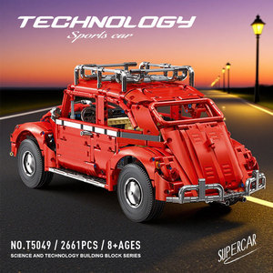 Tegal T5049 Beetle 1:10 Building Block Model Car 800+ Pieces Assembly Toy Gift for Kids and Adults - Product Image 5