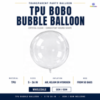 Ballons Bobo transparents en direct d'usine, certifiés CE/EN71/BSCI/CPC, pour décorations de mariage et de fêtes d'anniversaire
