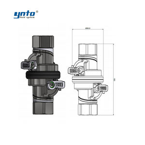 YNTOデュアルインターロックステンレス鋼流体コネクタフルフロークイック切断カップリングデータセンターサーバー鋳造技術 - Product Image 4