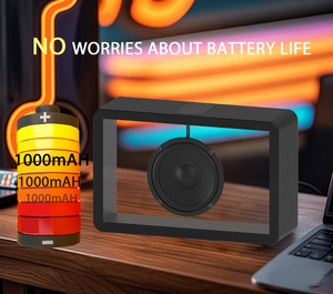 Không Dây Mới Loa Lớn 8W Tuổi Thọ Pin Dài Âm Thanh Thiết Kế Thời Trang Hệ Thống Âm Thanh Hiện Đại Với Loa Răng Xanh Trong Suốt - Product Image 4