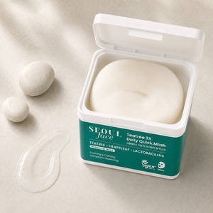 Mascarilla Facial Diaria de Árbol de Té Seoulface 3X, 36 Unidades, Mascarilla Vegana Calmante y Equilibrante para la Piel - Product Image 3