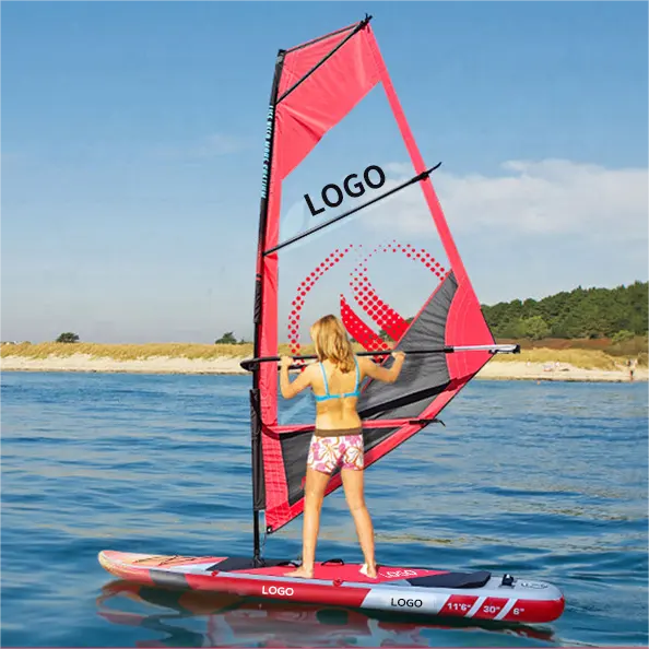 Đứng mái chèo Hội Đồng Quản trị Inflatable windsurf sup với hai vây