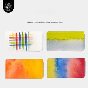 Rubens – Coffret portable en bois de haute qualité, mini-set de peinture aquarelle, 8/12 couleurs, pigments solides - Product Image 3