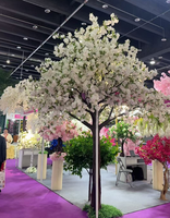 Dekorasi Latar Belakang Pernikahan Pohon Sakura Putih Buatan, Ukuran Dapat Disesuaikan, Pohon Sakura Putih