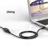 Modem Router PC adaptor Xbox PS5, konektor kuningan perpanjangan kabel Ethernet Female-to-Female Coupler RJ45 Cat7/Cat6/Cat5e/Cat5