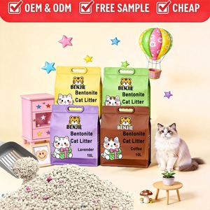 Wholesale Bulk Private Label Strong Clumping Fast Clumping Spherical Dust Free 10L <b>Clay</b> Bentonite Cat Litter - Product Image 1