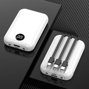 Chargeur portable mini 10W, 10000mAh 20000mAh, grande capacité, câble intégré, affichage LED, batteries externes - Product Image 1