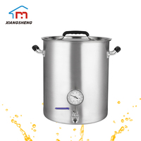 Für verkauf 20 gallonen 304 edelstahl direkte feuer kleine micro bier verwendet hause wasserkocher