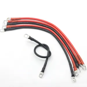 Cable de silicona flexible resistente al calor, 2AWG, 4AWG, 6AWG, 8AWG, 10AWG, 12AWG, 14AWG, 16AWG, 18AWG, color rojo y negro