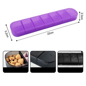 Pastillero Portátil Personalizado con Logotipo, Estuche para Guardar Pastillas de 7 Días, Pastillero de 7 Compartimentos, Caja de Medicamentos de Plástico PP - Product Image 3