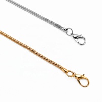 Chaîne de téléphone en acier inoxydable de 120 cm et 4,2 mm de largeur avec fermoir mousqueton – Lanière durable et tendance facile à installer pour coque de téléphone portable