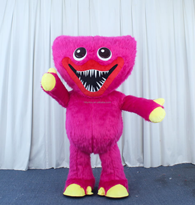 Funtoys Bouche de <span class=keywords><strong>saucisse</strong></span> géante gonflable Monstre Hu-ggy Wuggi <span class=keywords><strong>Costume</strong></span> de mascotte Coquelicot Ours Fursuit en peluche Publicité Marche 2m/2.6m - Product Image 2