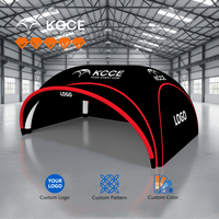 Nuevo Diseño 2026 Carpa Larga Personalizada Tipo Marquesina Gazebo Inflable Hermético Domo Araña para Eventos y Actividades de Marca