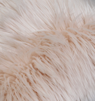 Promotion Tissu en fausse fourrure de Mongolie pelucheux avec support tricoté ignifuge, hauteur de poils 50-60mm, pour sellerie automobile, vêtements et jouets