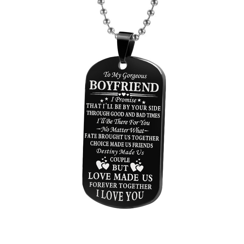 Collar negro - para novio