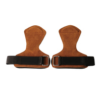 Poignée de maintien en cuir pour haltérophilie avec support de poignet pour entraînement en salle de sport, musculation, entraînement de force, logo personnalisé