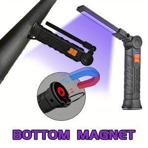 Linterna LED Recargable con Lámpara de Curado <span class=keywords><strong>Ultravioleta</strong></span>, <span class=keywords><strong>Luz</strong></span> de Trabajo Portátil con Imán en la Base, Modelo 395Nm - Product Image 3