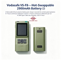 Détecteur de drones extensible à interface magnétique Vodasafe VS-F8, scanner de signal de drone avec sortie vidéo externe et connecteur 3-en-1