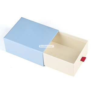 Custom Luxury Handmade Pull-Out Sleeve Drawer Rigid Jewelry <b>Gift</b> <b>Box</b> with Ribbon for Premium Packaging - Product Image 1