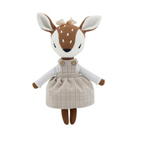 Uyeah ODM/ODM CPC Poupée de Noël personnalisée en peluche, motif élan, jouet animal mignon, cadeaux avec logo imprimé sur tissu