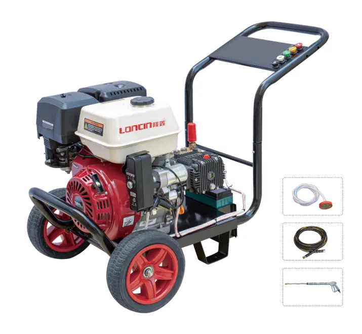 250bar Industrial psi 15LPM 10.5HP benzinli motor endüstriyel iş makinesi temizleyici yüksek basınçlı temizleme makinesi araba yıkama