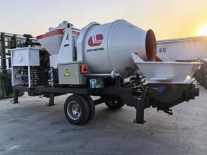 Pompe bétonnière personnalisation machines de construction Diesel contrôle entièrement automatique pompes bétonnière - Product Image 3