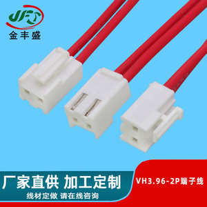 JFS VH3.96-2P Terminal Wire PVC Insulation Copper Core Connector For LED Wiring Harness Battery Plug Custom Length - Product Image 2
