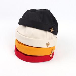 Gorros Docker para Hombre, Gorro de Trabajo con Borde Enrollado, Gorro Retro sin Visera, Gorra de Marinero Ajustable - Product Image 3